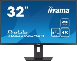 Monitor iiyama XUB3293UHSN-B5- 31.5'' | IPS | 4K | DisplayPort, HDMI, USB-C | Głośniki 2 x 3 W | obrót, pochył, wysokość | VESA 