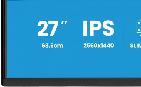 IIYAMA Monitor 27 cali XB2792QSU-B1 IPS,QHD, HAS (150) PIVOT, 120Hz,HDMI,DP, 350cd,1500:1, cienkie ramki, 2xUSB 3.2, ErP