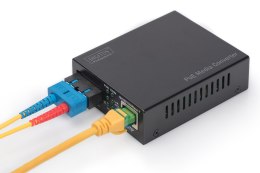 Konwerter mediów Gigabit PoE RJ45 / SC, MM, PSE