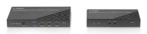 Przedłużacz KVM Lindy 70m Cat.6A TypeC i HDMI HDBaseT 3.0 (38346)