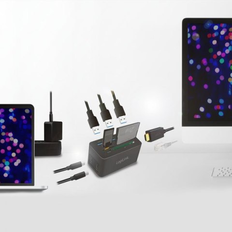 Logilink Stacja dokująca USB 3.2 (G1) HDMI, 10-portowa, PD4