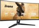 Monitor iiyama GCB3486WQSCP-B1 34" VA 3440x1440 500cd/m2 0,4ms 2xHDMI 2xDP USB