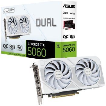 Karta graficzna - ASUS GeForce RTX 5060 DUAL OC WHITE 8GB DLSS 4