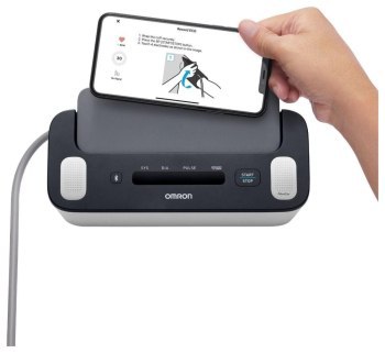 Ciśnieniomierz - Omron Complete HEM-7530T-E3 EKG 2w1 BT biało-czarny
