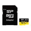 Karta pamięci Silicon Power Inspire 512 GB MicroSDXC V30 UHS-I U3 A2 4K + adapter (SP512GBSTXLA2V1NSP)