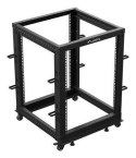 OPEN RACK 19" 15U 600X600-1100 REGULOWANY CZARNY LANBERG