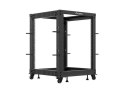OPEN RACK 19" 15U 600X600-1100 REGULOWANY CZARNY LANBERG