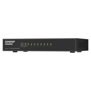 QNAP QSW-1108-8T-R2 PROMOCJA | 8 portowy niezarządzany przełącznik full 8x 2,5GbE, desktop