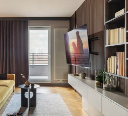 Uchwyt ścienny z podwójnym ramieniem wspornikowym do płaskich ekranów z funkcją pochylania i obrotu B-Tech BT8227/B