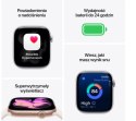 Apple Watch Series 11 GPS + Cellular, koperta 46 mm z tytanu w kolorze naturalnym, pasek sportowy w kolorze górskiej szarości - rozmia