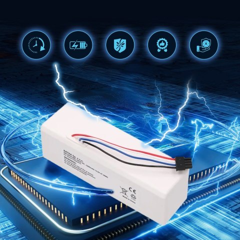 Bateria akumulator Xiaomi Robot 1C P1904-4S1P-MM, 3200mAh, 47.36Wh, STYTJ01ZHM Mijia 1C P1904-4S1P-MM (Dreame MC1808)