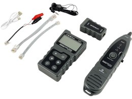 ALANTEC Tester kabli sieciowych z funkcjami PoE, śledzenia, pomiaru długości i testowania ciągłości z wyświetlaczem, Wszechstron