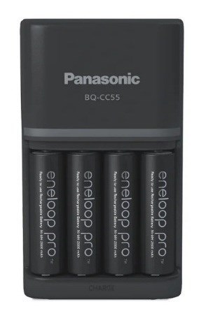 ŁADOWARKA PANASONIC SMARTPLUS + 4x AA ENELOOP PRO 2500 mAh