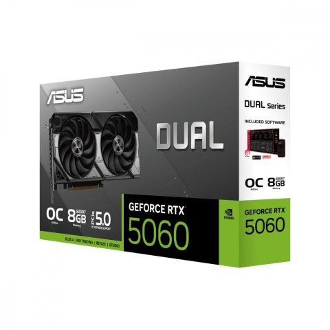 Asus Karta graficzna GeForce RTX 5060 Dual OC 8GB GDDR7 128BIT HDMI/3DP