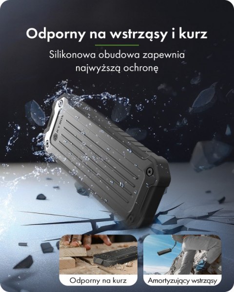 IcyBox Obudowa M.2 NVMe i SATA USB 3.2 Gen 2, 10 Gbit/s IB-1827MCP-C31