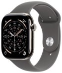 Apple Watch Series 11 GPS + Cellular 46mm Natural Titanium Case | Stone Grey Sport Band - S/M