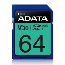 Adata Karta pamięci SDXC PremierPro 64GB UHS-I U3 V30 100/80 MB/s