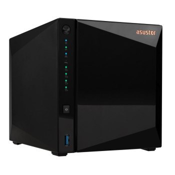 NAS Asustor AS3304T v2; Tower; 4x (3.5 SATA HDD/ 2.5 SSD); Realtek RTD1619B 2GB DDR4 1x 2.5GbE 3x USB 3.2