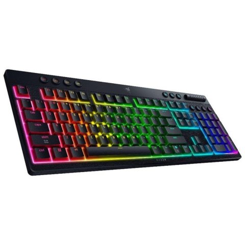 Klawiatura Razer BlackWidow V4 Low-profile HyperSpeed (zielony przełącznik) - Układ amerykański