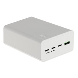 Greencell PowerPlay 30 - biały powerbank 30 000mAh, 22,5W, 4 porty