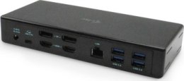 Replikator - i-tec USB-C Quattro 4x Display Docking Station 2x DP 2x HDMI LAN Audio Power Delivery 85 W - Stacja dokująca