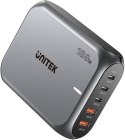 Sieciowa ładowarka GaN - Unitek P1234AGY01-EU | 188W 3x USB-C 2x USB-A