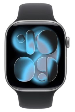 Apple Watch Series 11 GPS+Cellular koperta 46 mm z aluminium w kolorze gwiezdnej szarości, pasek sportowy w kolorze czarnym - rozmiar 