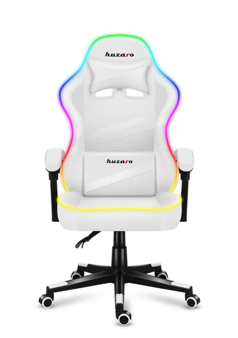 Fotel gamingowy Huzaro Force 4.4 RGB White (WYPRZEDAŻ)