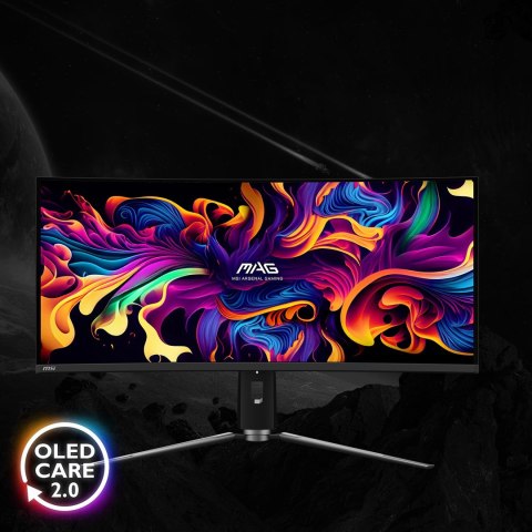 MSI MAG 341CQPDE QD-OLED monitor komputerowy 86,4 cm (34") 3440 x 1440 px UltraWide Quad HD Czarny