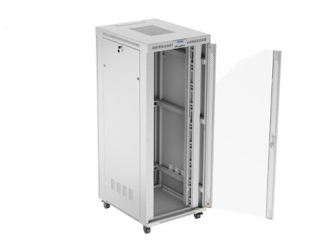 LANBERG SZAFA STOJĄCA RACK 19" 42U 800X1000 SZARA DRZWI SZKLANE LCD V2 (FLAT PACK)