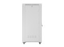 LANBERG SZAFA STOJĄCA RACK 19" 42U 800X1000 SZARA DRZWI SZKLANE LCD V2 (FLAT PACK)
