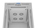 SZAFA INSTALACYJNA RACK STOJĄCA 19" 42U 600X800 SZARA DRZWI SZKLANE LCD LANBERG (FLAT PACK) V2
