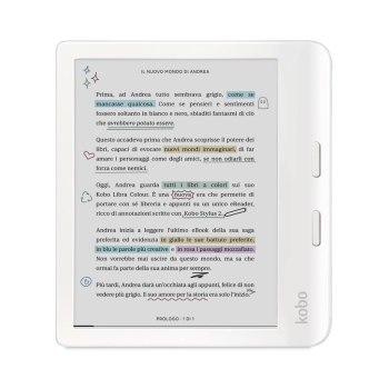 Ebook Kobo Libra Colour 7 E-Ink Kaleido 3 32GB WI-FI White