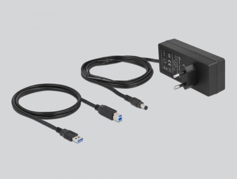 Delock Zewnętrzny USB 3.0 Hub z 10 portami i przełącznikami