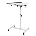 MACLEAN MOBILNE BIURKO/STAND NA LAPTOP, BIAŁE, REGULACJA WYSOKOŚĆ 59-89CM, MAX. 30KG MC-121 W