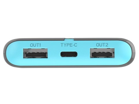 Tracer PowerBank EnerGo 10000mAh szaro-niebieski