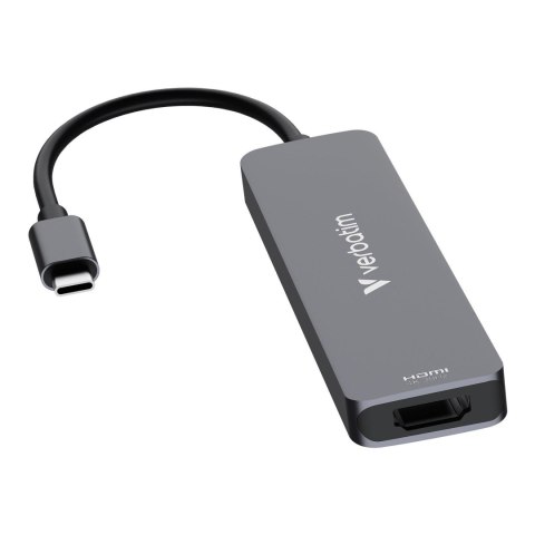 Hub USB Verbatim Multi Port Essentials USB-C PD, USB-A 3.0, USB-A 2.0, HDMI, SD/microSD