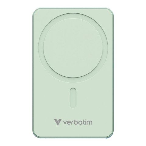Powerbank Verbatim Charge 'n' Go Essentials Magnetic Wireless 10000mAh USB-C PD 3.0 Green