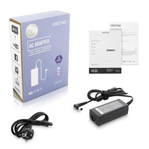 Zasilacz sieciowy Mitsu 19.5V 2.15A (6.5x4.4 pin) 42W do notebooka Sony