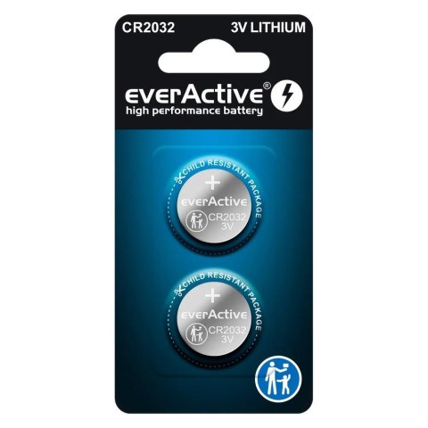 Baterie litowe CR2032 everActive blister 2szt.