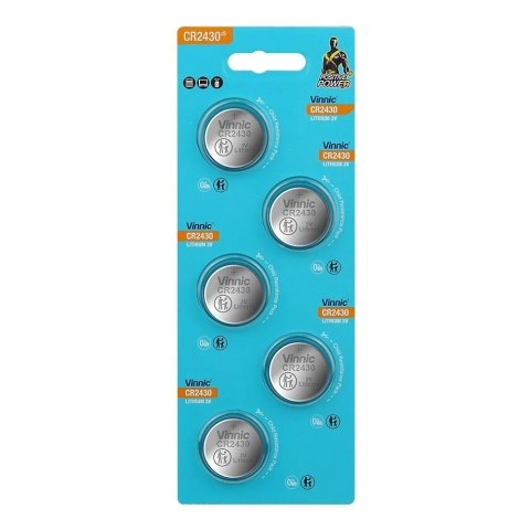 Baterie litowe CR2430 Vinnic 5 szt. [N]