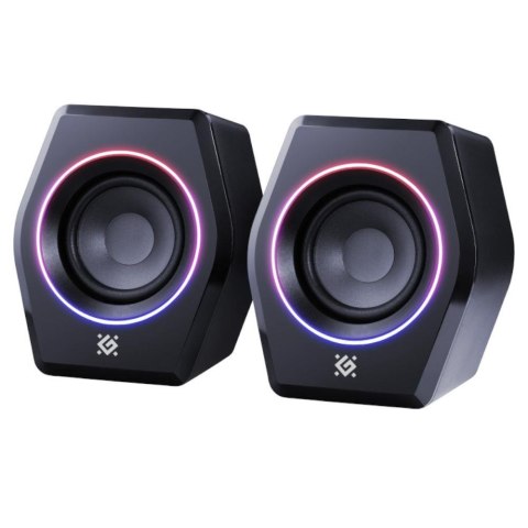 Głośniki Defender SOLAR 9 2.0 10W Bluetooth USB podświetlenie RGB