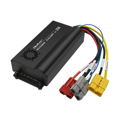 Ładowarka DC-DC Qoltec 12V z regulatorem MPPT | 25A | LiFePO4 AGM GEL STD