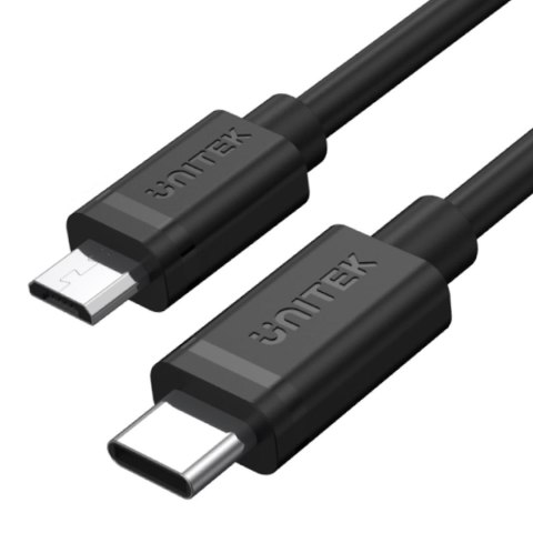 Kabel USB Unitek Y-C473BK USB 2.0 Typ-C (M) - micro USB B (M) 1m