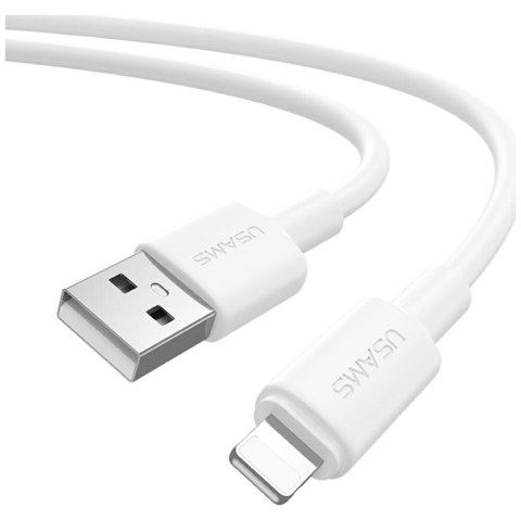 Kabel USB Usams U90 Lightning 1m 2,4A biały