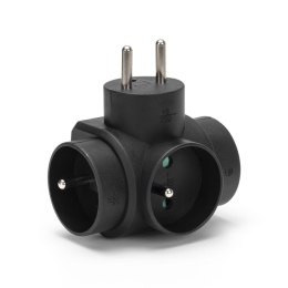 Rozgałęźnik sieciowy MONTIS MT028-BK potrójny czarny