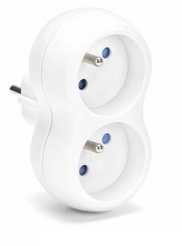 Rozgałęźnik sieciowy MONTIS MT149-WH podwójny biały