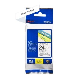 Taśma Brother P-Touch TZe-251 24mm x 8m (TZe251) - biała, czarny nadruk