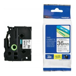Taśma Brother P-Touch TZe-261 36mm x 8m (TZE261) - biała, czarny nadruk