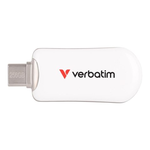 Pendrive Verbatim Plectra 256GB USB-C 3.0 White